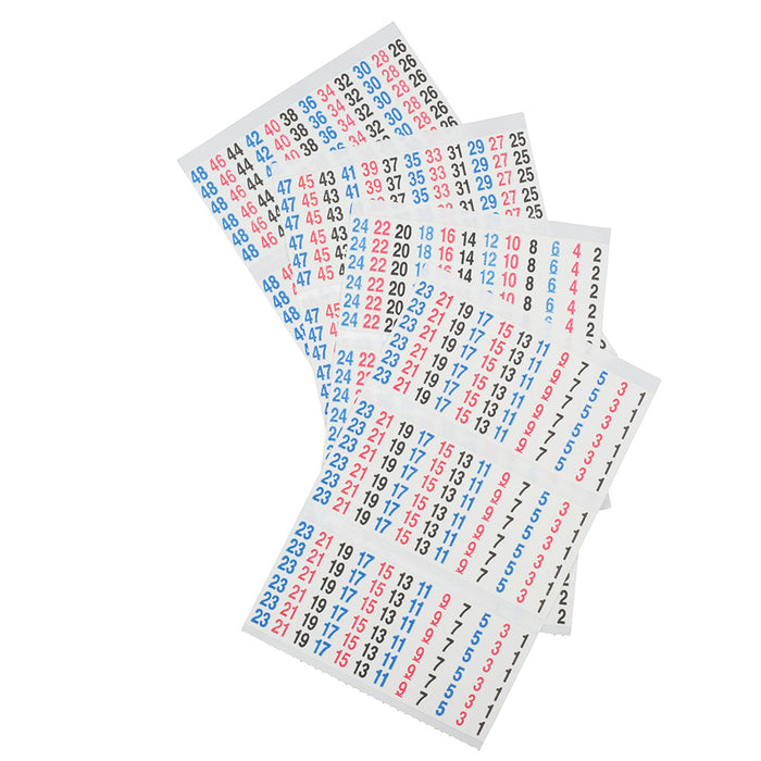 KLEIN TOOLS Wire Marker Book, 120/240V Black, Red, Blue 1-48