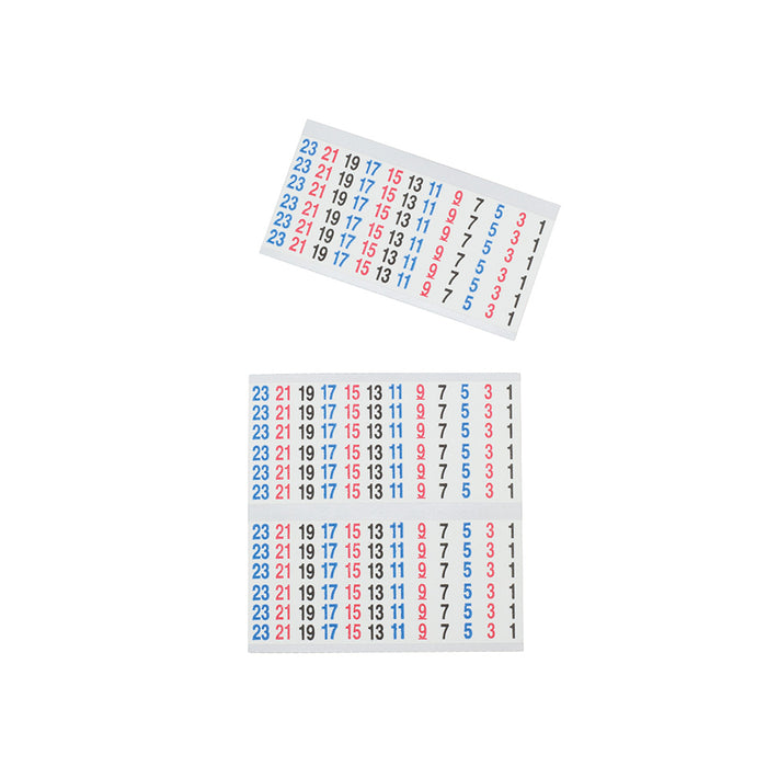 KLEIN TOOLS Wire Marker Book, 120/240V Black, Red, Blue 1-48