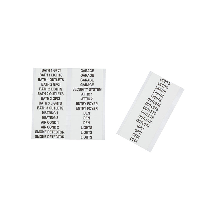 KLEIN TOOLS Wire Marker Book, Household Electrical Panel