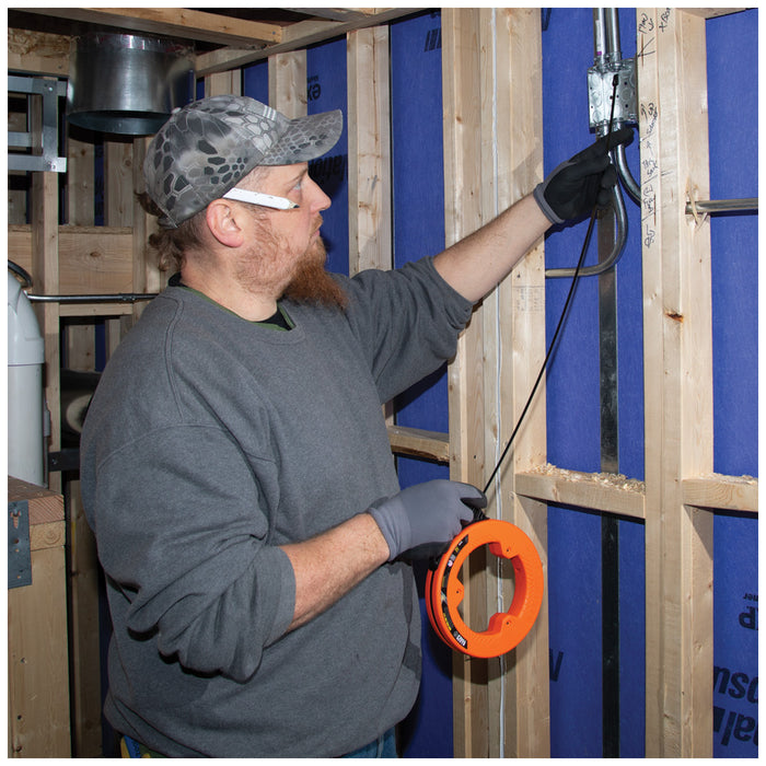 KLEIN TOOLS 1/4" X 25' Steel Fish Tape