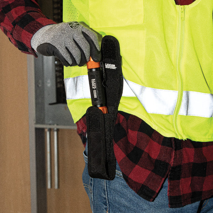 KLEIN TOOLS Rechargeable 2-Color LED Flashlight w/ Holster