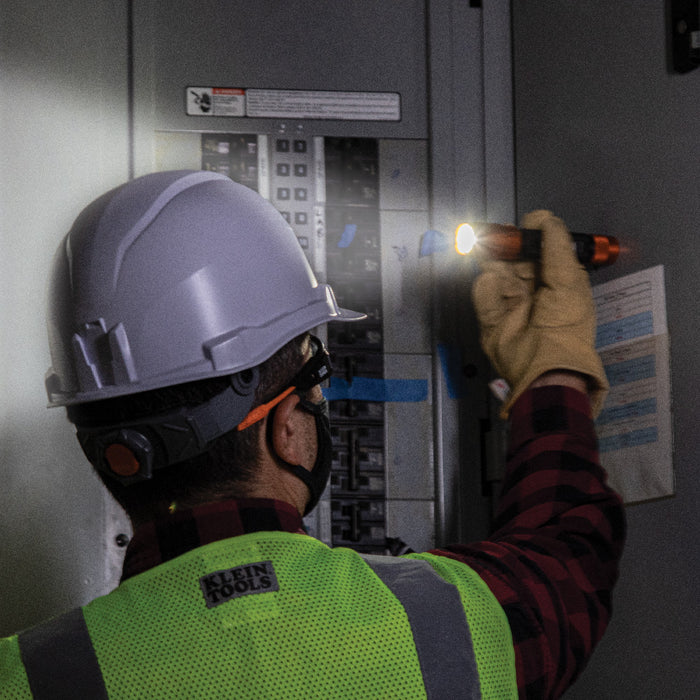 KLEIN TOOLS Rechargeable 2-Color LED Flashlight w/ Holster