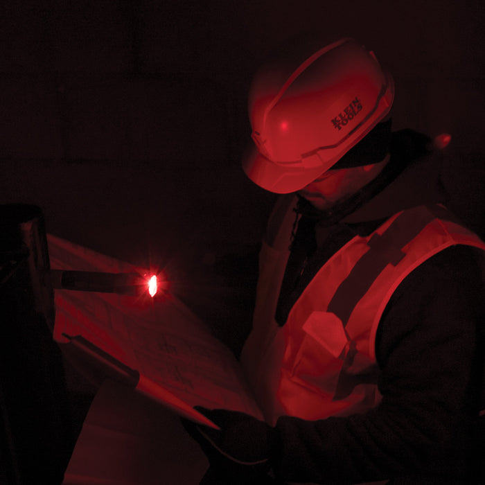 KLEIN TOOLS Rechargeable 2-Color LED Flashlight w/ Holster