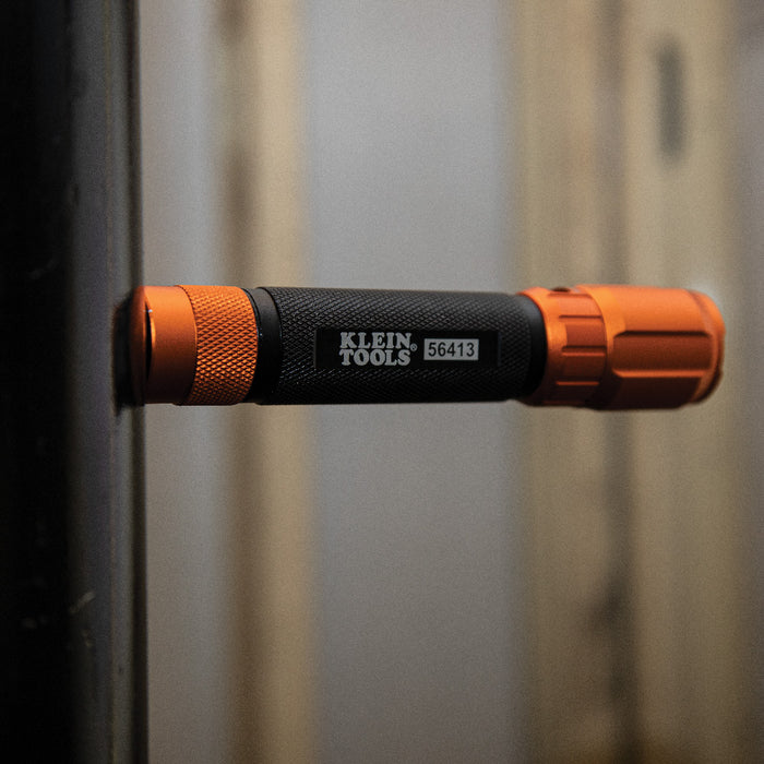 KLEIN TOOLS Rechargeable 2-Color LED Flashlight w/ Holster