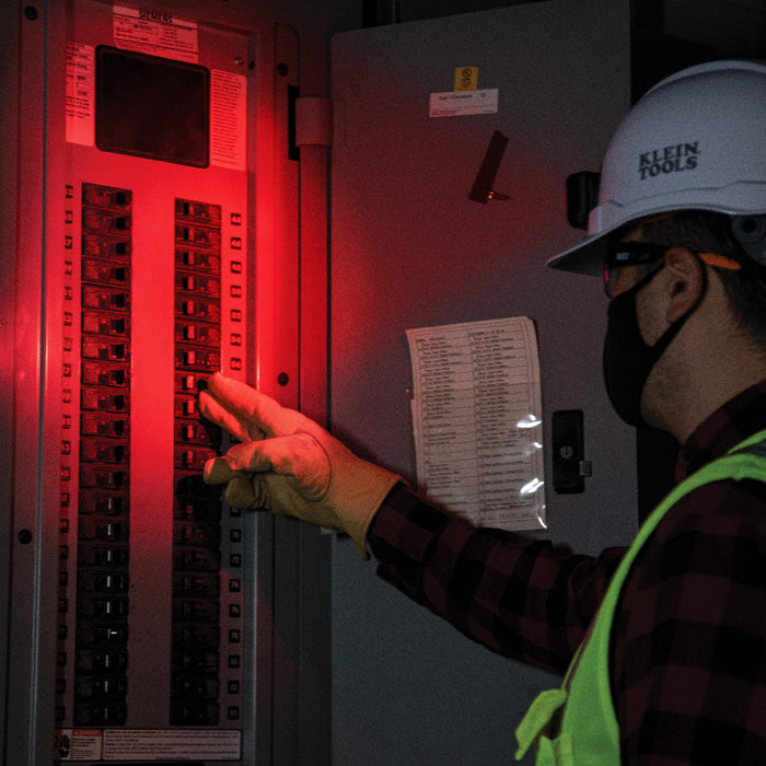 KLEIN TOOLS Rechargeable 2-Color LED Headlamp w/ Adjustable Strap