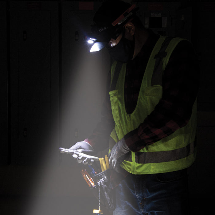 KLEIN TOOLS Rechargeable 2-Color LED Headlamp w/ Adjustable Strap