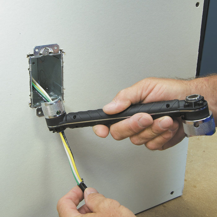 KLEIN TOOLS Conduit Locknut Wrench, Fits 1/2" & 3/4"