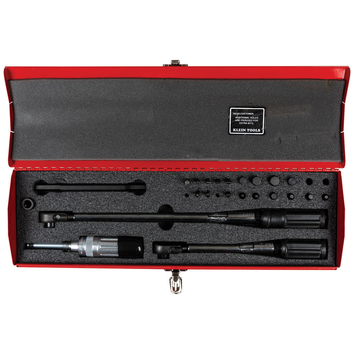 KLEIN TOOLS 25 PC. Master Electrician's Torque Wrench Set