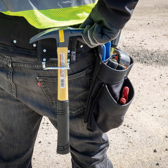 KLEIN TOOLS POWERLINE™ 4 PC. 11-Pocket Electrician's Padded Tool Belt/Pouch Combo