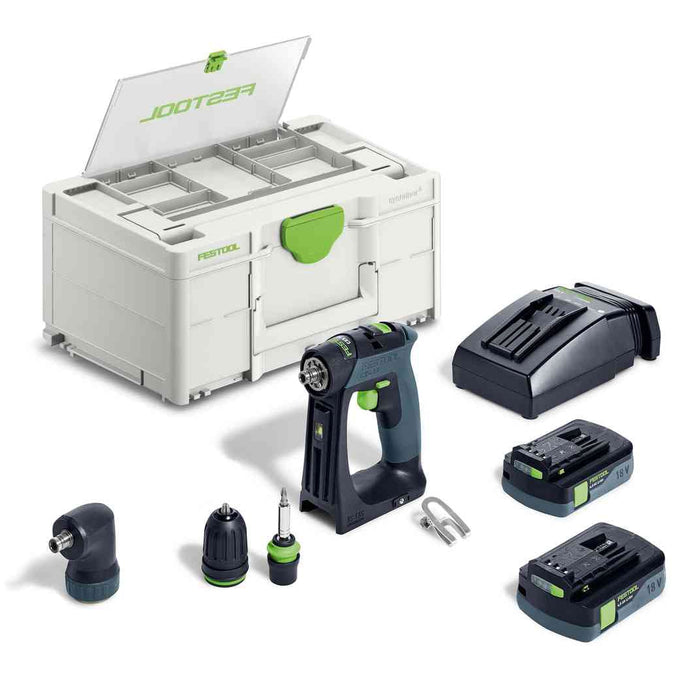FESTOOL Cordless Drill CXS 18 HPC 4,0 I-SET
