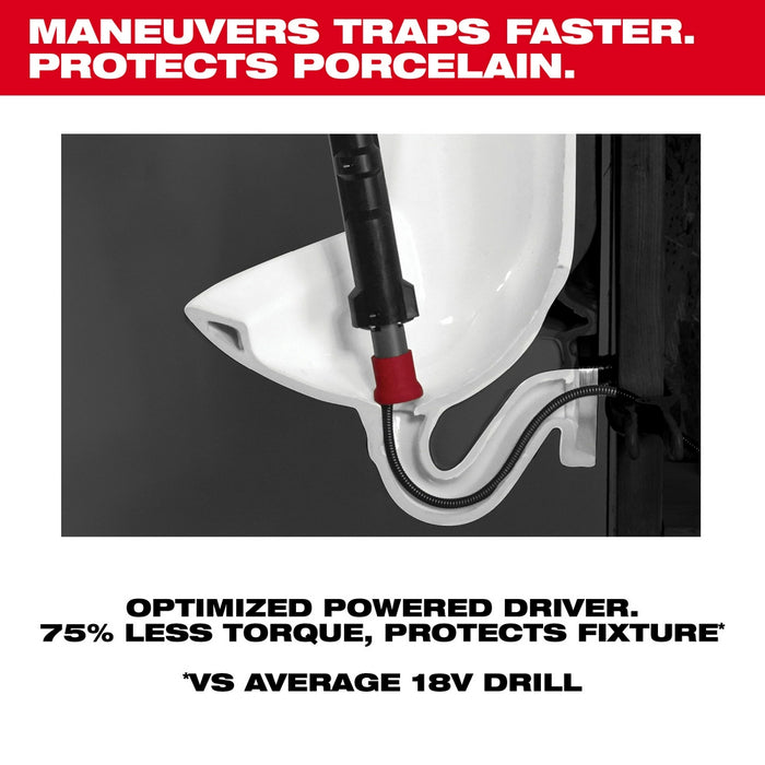 MILWAUKEE M12 TRAPSNAKE 4' Urinal Auger Kit