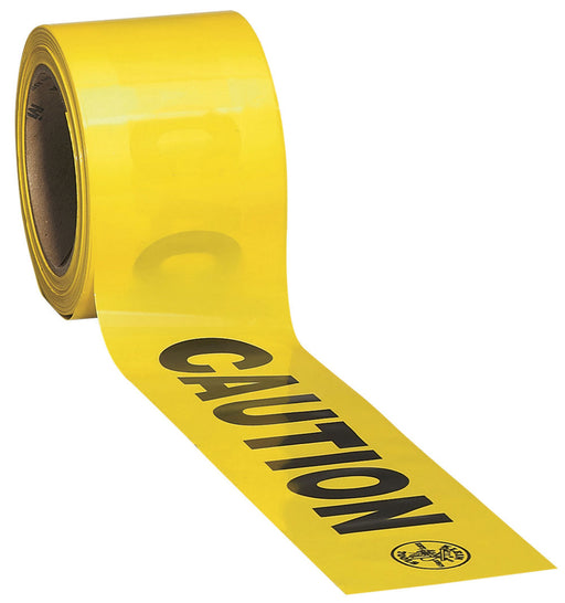 KLEIN TOOLS 3" X 1000' Yellow CAUTION Barricade Tape