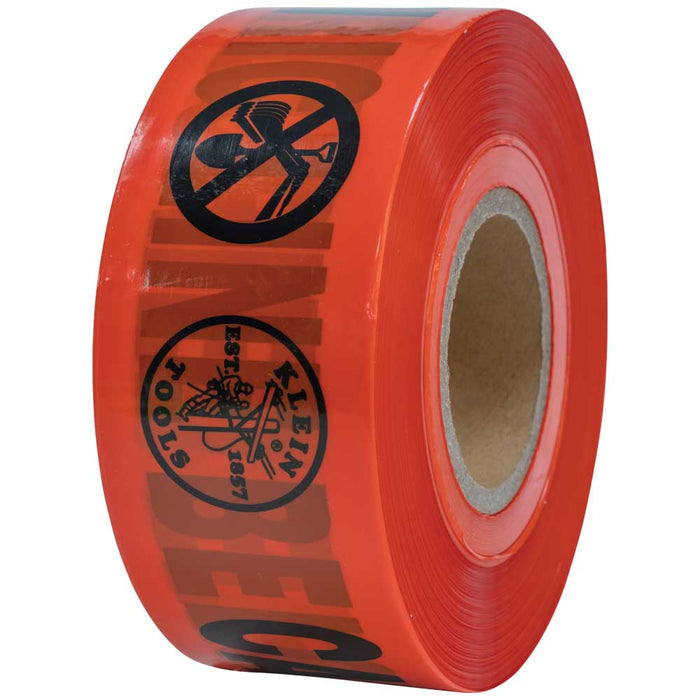 KLEIN TOOLS 1000' Red CAUTION-BURIED ELECTRIC LINE Barricade Tape