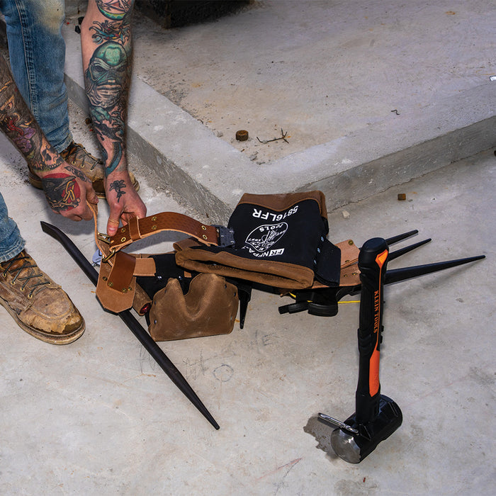 KLEIN TOOLS Flame-Resistant Canvas & Leather Bolt Bag