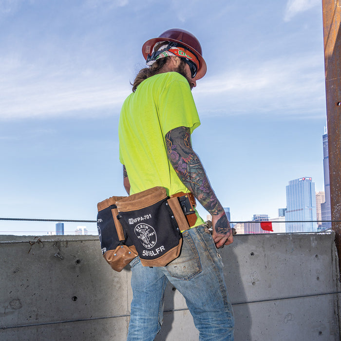 KLEIN TOOLS Flame-Resistant Canvas & Leather Bolt Bag