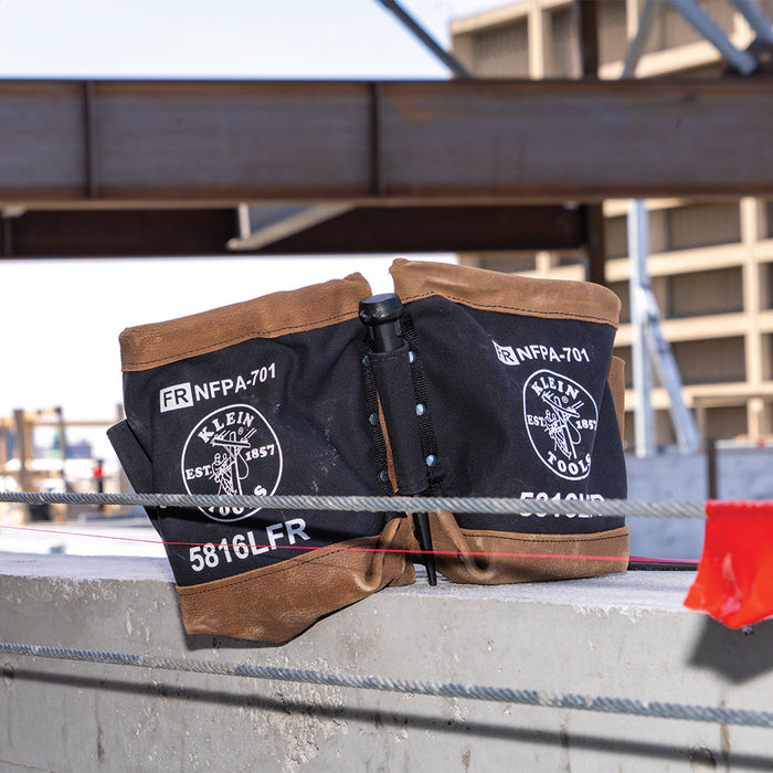 KLEIN TOOLS Flame-Resistant Canvas & Leather Bolt Bag