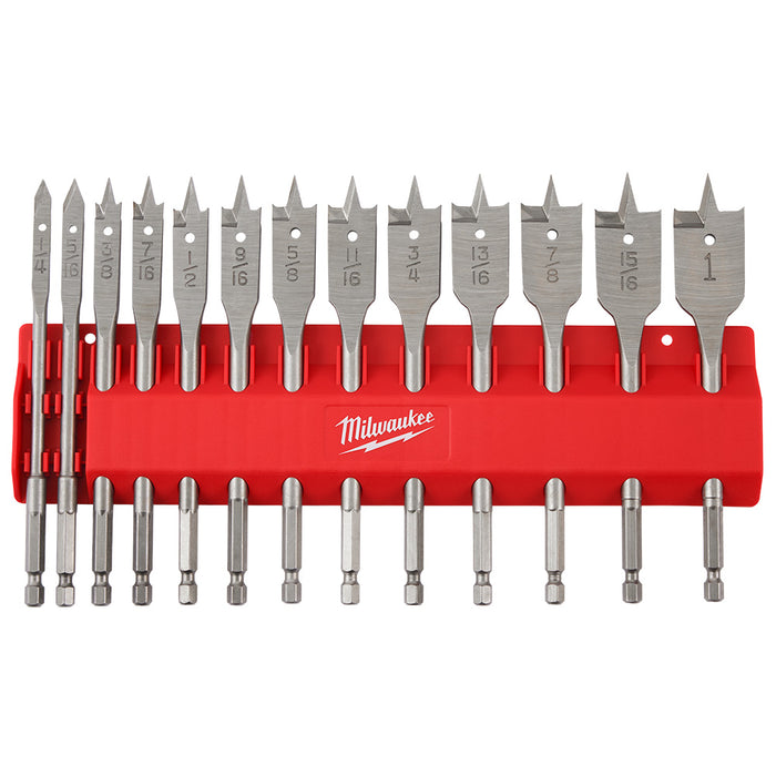Milwaukee Tools 13 Pc Flat Boring Bit Set 48-27-1520