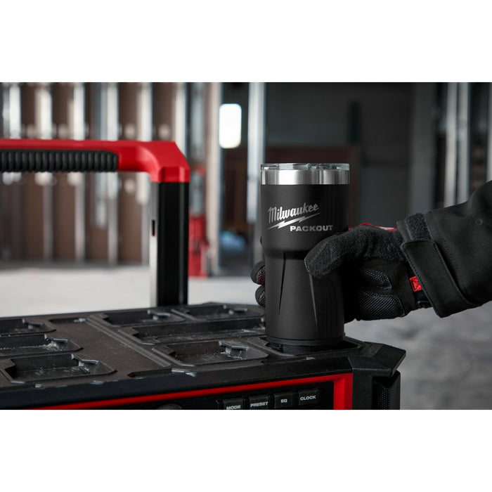 MILWAUKEE PACKOUT Black 20oz Tumbler Q4