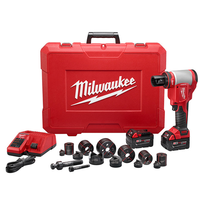MILWAUKEE M18 FORCE LOGIC 10T Knockout Tool 1/2" - 2" Kit