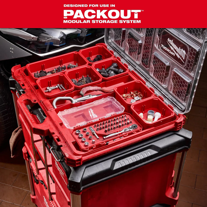 Milwaukee 44pc. 1/4” Hex Drive Mini Flex Head Ratchet & Bit Set