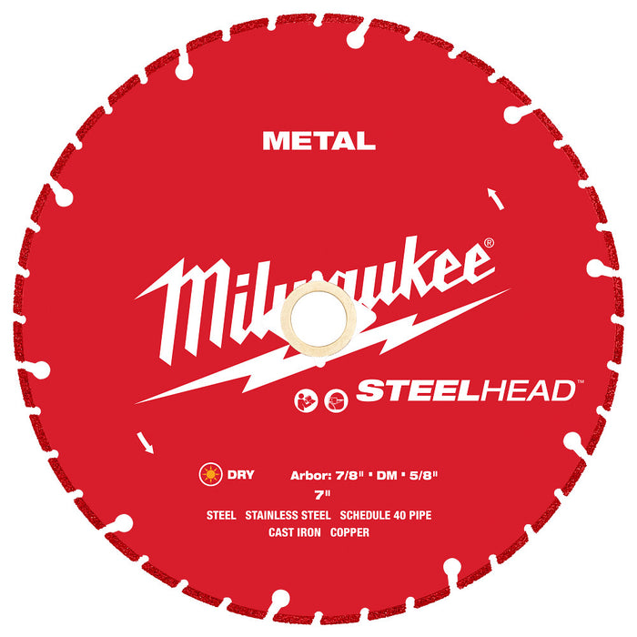 Milwaukee Tools 7” Metal Cutting Diamond Blade 49-93-7820