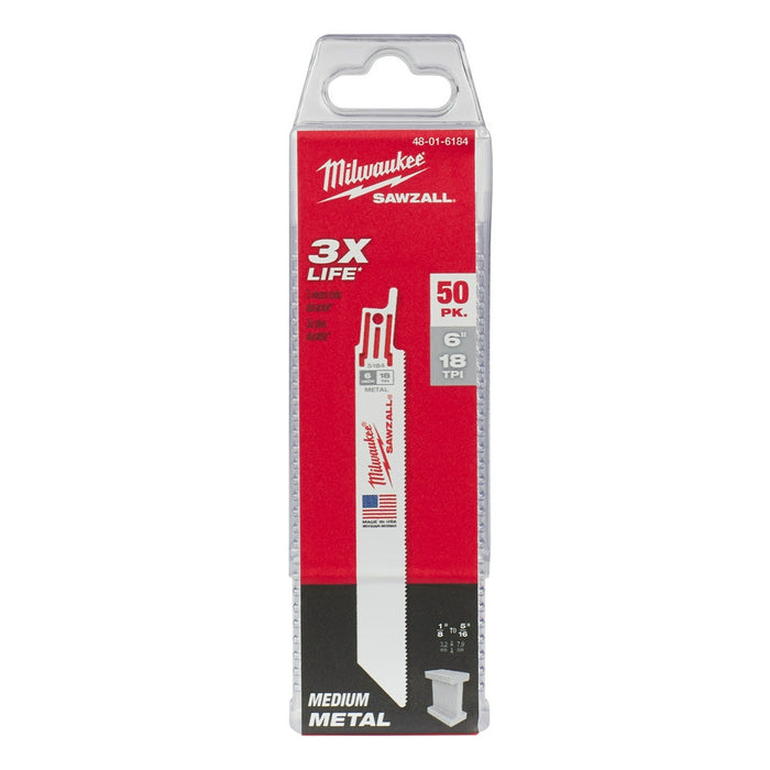 Milwaukee Tools (50)SUPER SAWZALL 18T 6LG 48-01-6184