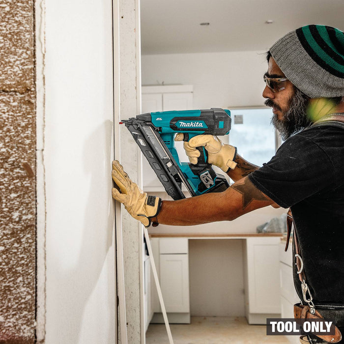 Makita XNB08Z 18V LXT® Lithium-Ion Brushless Cordless 2-1/2” Angled Finish Nailer, 15 Ga., Tool Only
