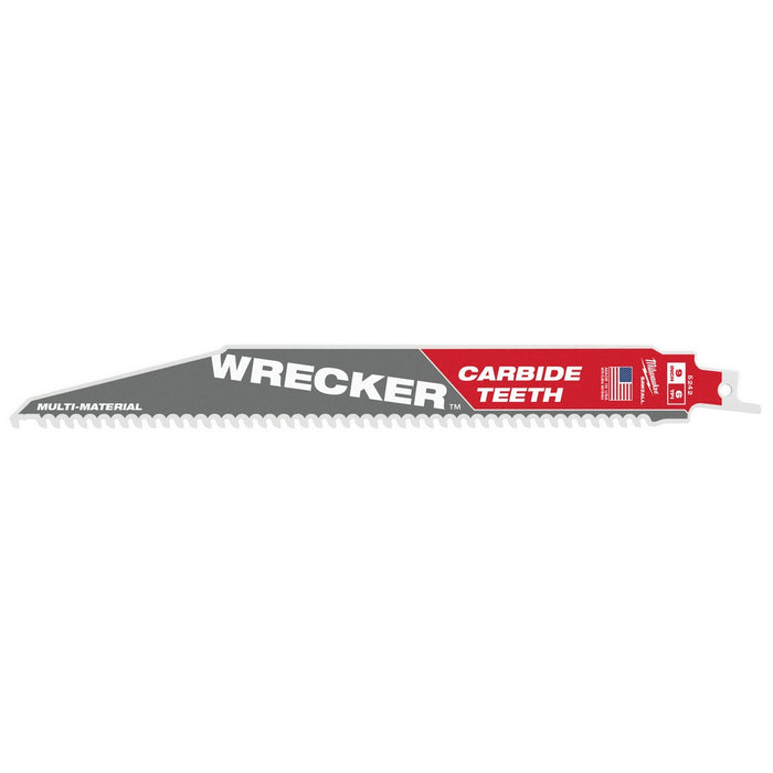 MILWAUKEE 6 TPI WRECKER™ Multi-Material SAWZALL® Blade w/ Carbide Teeth (3 PACK)