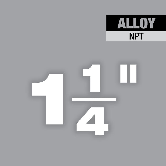 Troquel de roscado de tubos portátil de ALEACIÓN NPT de 1-1/4" MILWAUKEE
