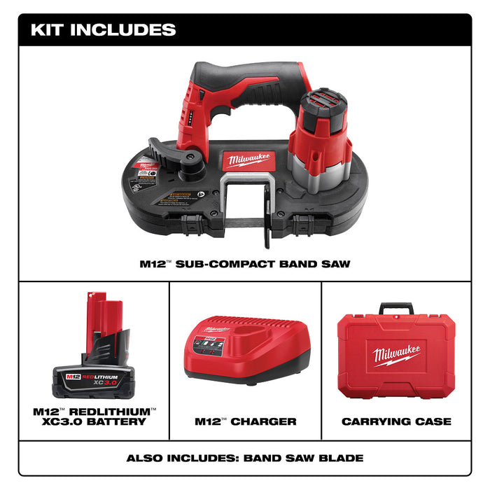 Kit de sierra de cinta subcompacta MILWAUKEE M12™