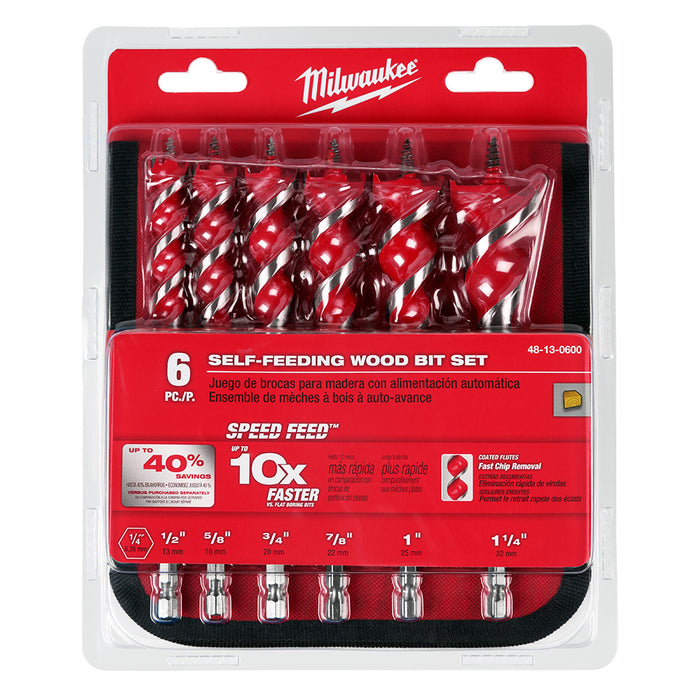 Milwaukee Tools 6-1/2 In Speed Feed Wood Bit Set 48-13-0600