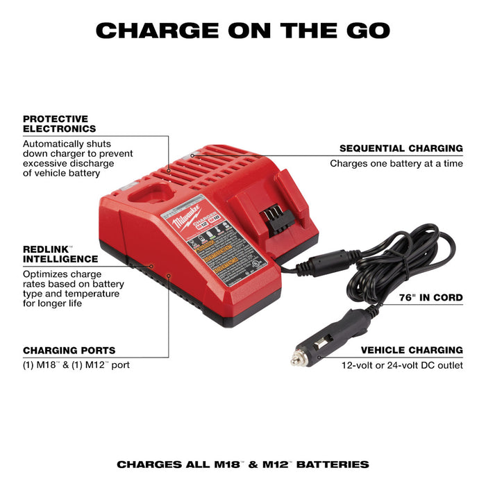 MILWAUKEE M18™ & M12™ Vehicle Charger