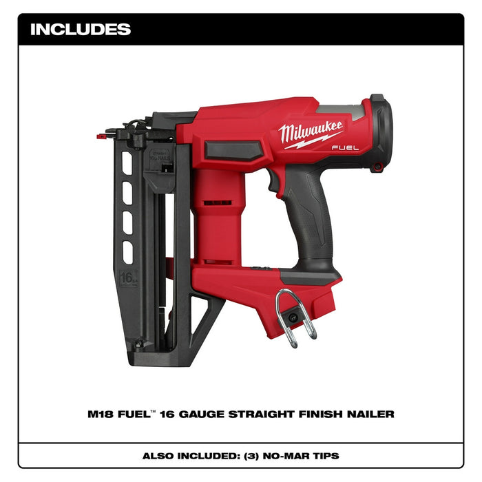 MILWAUKEE M18 FUEL™ 16 Gauge Straight Finish Nailer (Tool Only)
