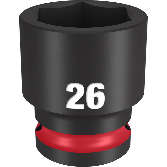 MILWAUKEE SHOCKWAVE Impact Duty 1/2" Drive 26MM Dado estándar de 6 puntos
