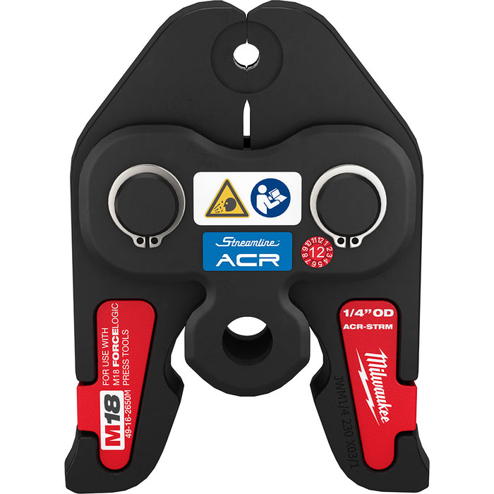 MILWAUKEE 1/4" STREAMLINE® ACR Press Jaw For M18™ FORCE LOGIC™ Press Tools