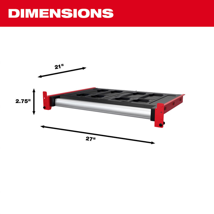 Milwaukee 48-21-8040 PACKOUT Rack Drawer Storage System w/ 50 lbs Capacity 48-21-8040