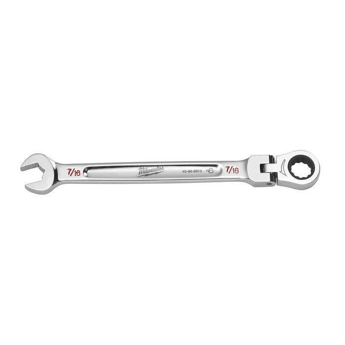 MILWAUKEE Flex Head Ratcheting Combination Wrench - SAE