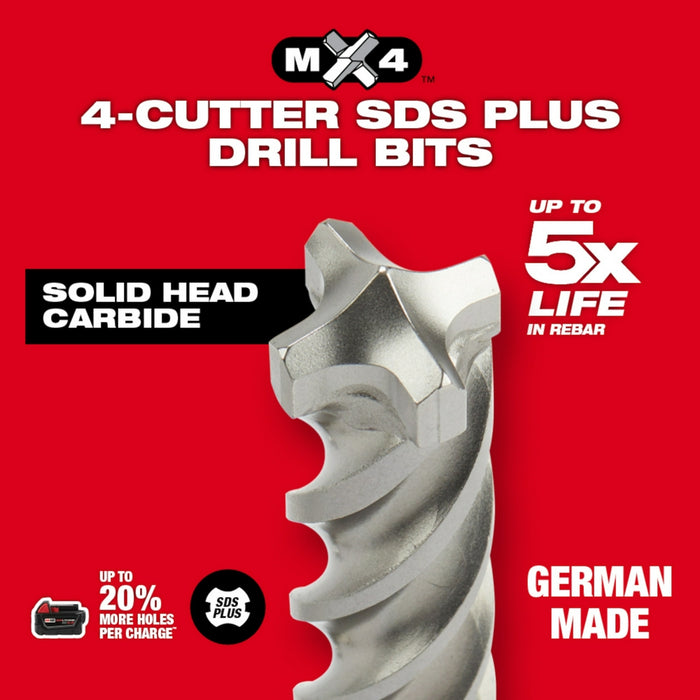 Milwaukee Tools SDS-PLUS  MX4 5 PC KIT 48-20-7498