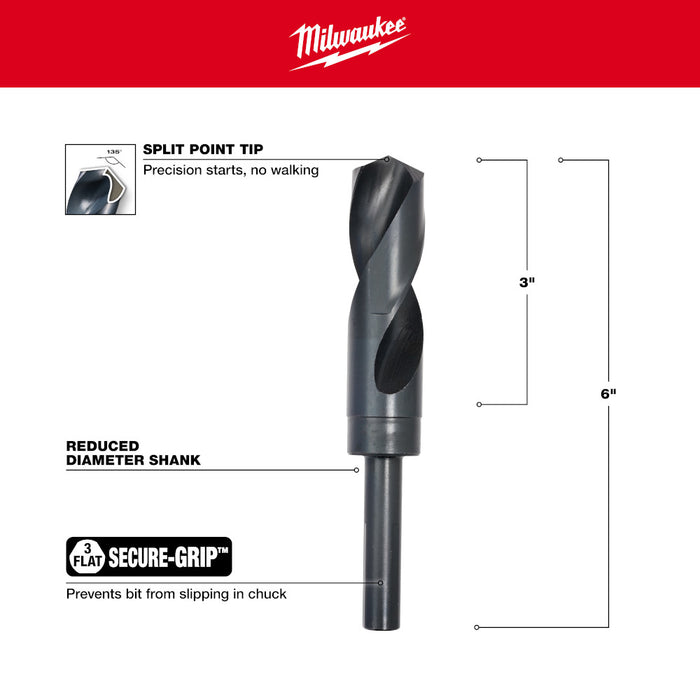 Milwaukee Tools 1" S&D Black Oxide Bit 48-89-2754