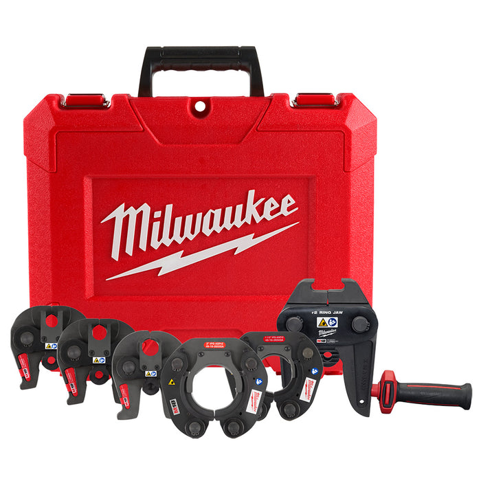 MILWAUKEE 1/2” – 2” IPS-ASP Press Jaw & Ring Kit For M18™ FORCE LOGIC™ Long Throw Press Tool