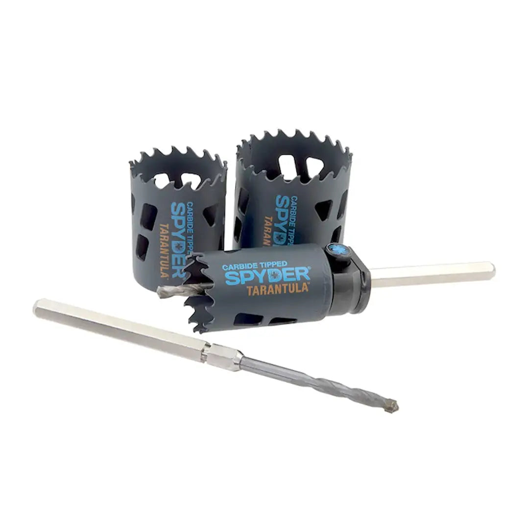 SPYDER 6 PC. Carbide-Tipped Arbored Hole Saw Kit