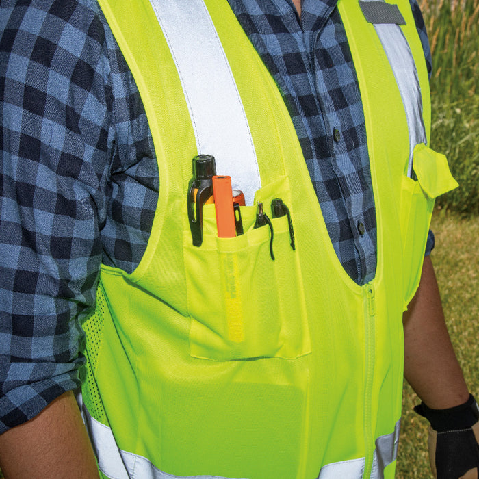 KLEIN TOOLS High-Visibility Reflective Safety Vest