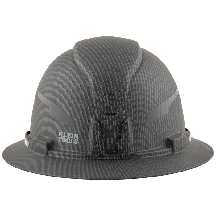 KLEIN TOOLS Full Brim Premium KARBN™ Pattern Hard Hat w/ Headlamp