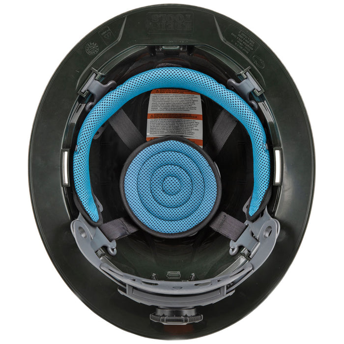 KLEIN TOOLS Full Brim Premium KARBN™ Pattern Hard Hat w/ Headlamp