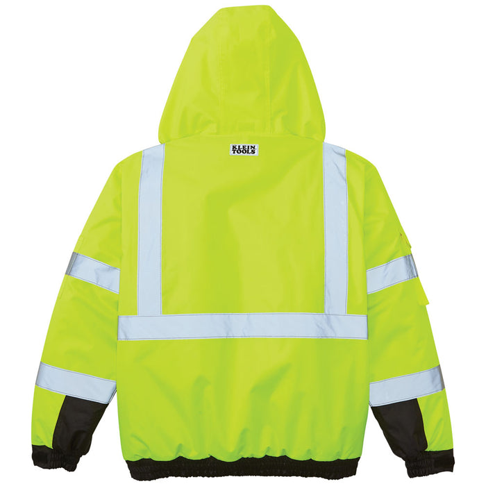 Klein Tools High-Visibility Winter Bomber Jacket, 3XL