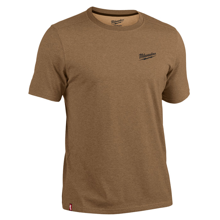 Milwaukee Hybrid Work Tee - SS Brown XL 603N-XL