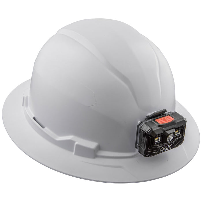 KLEIN TOOLS Full Brim Hard Hat w/ Headlamp