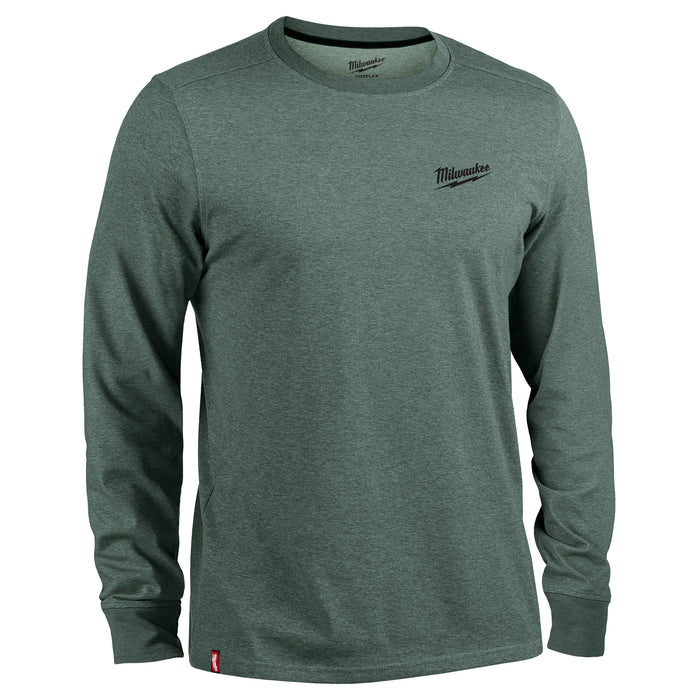 Milwaukee Hybrid Tee - LS Dark Green M 604E-M