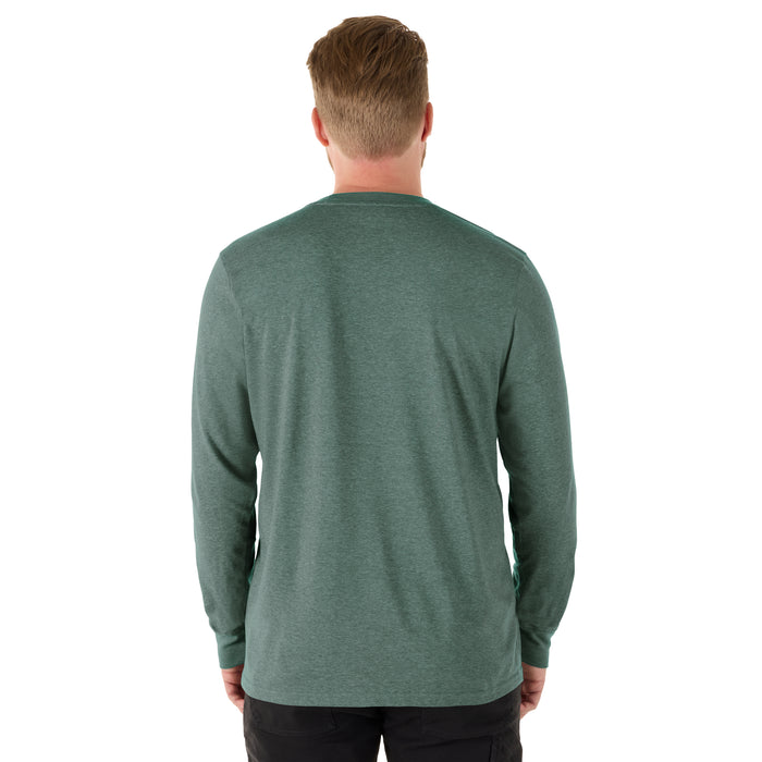 Milwaukee Hybrid Tee  - LS Dark Green XL 604E-XL