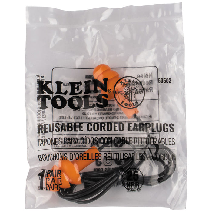 KLEIN TOOLS Caja Dispensadora de Tapones para los Oídos con Cable (50 PARES)